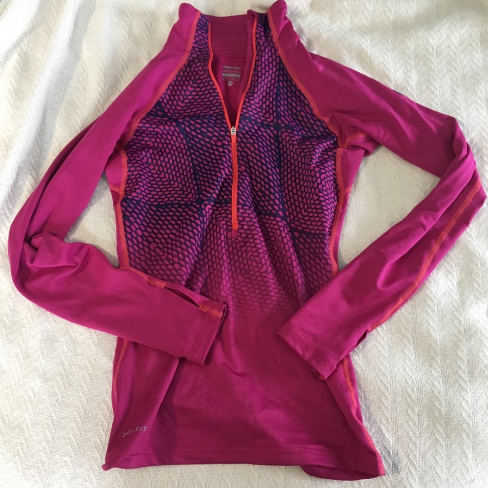 Nike pro zip up
